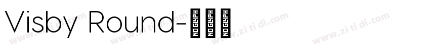 Visby Round字体转换